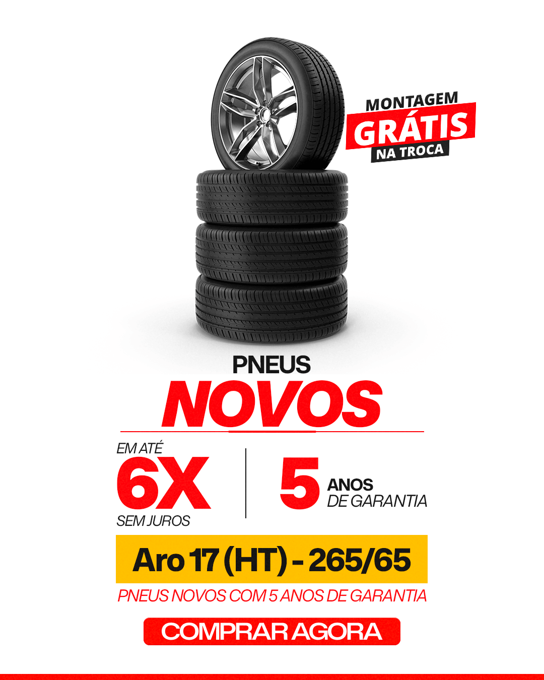 Pneu Aro 17 (HT)